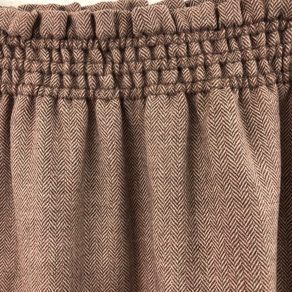 J. Crew herringbone bell skirt in taupe size 0 - Picture 4 of 5